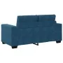 Juego de Sofá de 2 Piezas con Cojines de Terciopelo Azul by , Sofas - Ref: Foro24-3324730, Price: 464,43 €, Discount: %