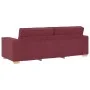 Sofá de 3 plazas Rojo Vino 180 cm Tela by , Sofas - Ref: Foro24-4104993, Price: 262,00 €, Discount: %
