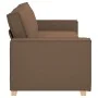 Sofá de 3 plazas Marrón 180 cm Tela by , Sofas - Ref: Foro24-4104994, Price: 262,00 €, Discount: %