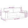 Sofá de 3 plazas Marrón 180 cm Tela by , Sofas - Ref: Foro24-4104994, Price: 262,00 €, Discount: %