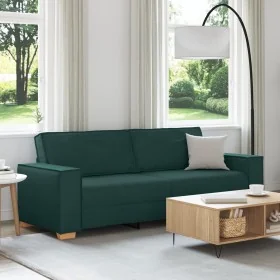 Sofá de 3 plazas Verde Oscuro 180 cm de Tela by , Sofas - Ref: Foro24-4104995, Price: 262,00 €, Discount: %