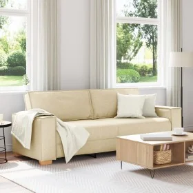Sofá de 3 plazas Crema de 180 cm en tela by , Sofas - Ref: Foro24-4104997, Price: 262,00 €, Discount: %