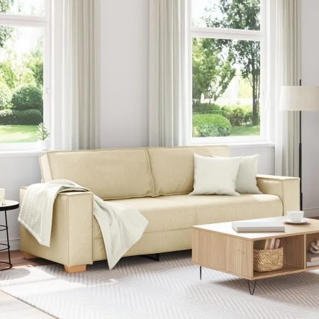 Sofá de 3 plazas Crema de 180 cm en tela von , Sofas - Ref: Foro24-4104997, Preis: 262,00 €, Rabatt: %