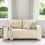 Sofá Loveseat Crema 120 cm Tela by , Sofas - Ref: Foro24-4105075, Price: 214,07 €, Discount: %