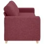 Sofá de 3 plazas burdeos de 180 cm en tela by , Sofas - Ref: Foro24-4105091, Price: 261,44 €, Discount: %