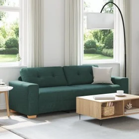 Sofá de 3 plazas Verde Oscuro 180 cm Tela by , Sofas - Ref: Foro24-4105093, Price: 261,44 €, Discount: %