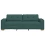 Sofá de 3 plazas Verde Oscuro 180 cm Tela von , Sofas - Ref: Foro24-4105093, Preis: 261,43 €, Rabatt: %