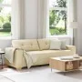 Sofá de 3 plazas Crema de 180 cm en tela by , Sofas - Ref: Foro24-4105095, Price: 261,44 €, Discount: %