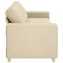 Sofá de 3 plazas Crema de 180 cm en tela by , Sofas - Ref: Foro24-4105095, Price: 261,44 €, Discount: %