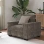 Sillón Gris Oscuro de 59 cm en Piel Sintética de , Sofás - Ref: Foro24-4105109, Precio: 168,18 €, Descuento: %