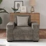 Sillón Gris Oscuro de 59 cm en Piel Sintética de , Sofás - Ref: Foro24-4105109, Precio: 168,18 €, Descuento: %