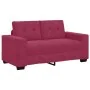 Sofá Loveseat Rojo Vino 120 cm de Terciopelo by , Sofas - Ref: Foro24-4105114, Price: 210,76 €, Discount: %