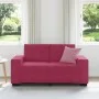 Sofá Loveseat Rojo Vino 120 cm de Terciopelo by , Sofas - Ref: Foro24-4105114, Price: 210,76 €, Discount: %