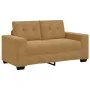 Sofá Loveseat Marrón de Terciopelo de 120 cm de by , Sofas - Ref: Foro24-4105117, Price: 210,76 €, Discount: %