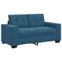 Sofá Loveseat Azul 120 cm de Terciopelo by , Sofas - Ref: Foro24-4105119, Price: 210,76 €, Discount: %
