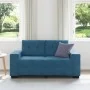 Sofá Loveseat Azul 120 cm de Terciopelo by , Sofas - Ref: Foro24-4105119, Price: 210,76 €, Discount: %