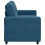 Sofá Loveseat Azul 120 cm de Terciopelo by , Sofas - Ref: Foro24-4105119, Price: 210,76 €, Discount: %