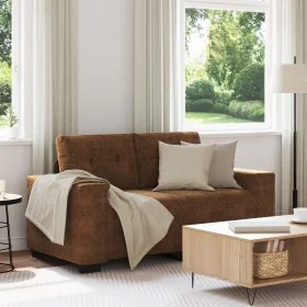 Sofá Loveseat Marrón 120 cm de Piel Sintética by , Sofas - Ref: Foro24-4105120, Price: 229,33 €, Discount: %