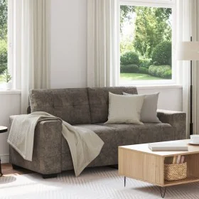 Sofá Loveseat Gris Oscuro de 140 cm en Cuero Sintético by , Sofas - Ref: Foro24-4105133, Price: 239,24 €, Discount: %