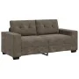 Sofá Loveseat Gris Oscuro de 140 cm en Cuero Sintético by , Sofas - Ref: Foro24-4105133, Price: 239,24 €, Discount: %