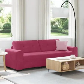 Sofá de 3 plazas Rojo Vino 180 cm de Terciopelo by , Sofas - Ref: Foro24-4105138, Price: 256,91 €, Discount: %