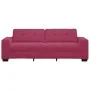 Sofá de 3 plazas Rojo Vino 180 cm de Terciopelo by , Sofas - Ref: Foro24-4105138, Price: 256,91 €, Discount: %