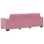 Sofá de 3 plazas Rosa 180 cm de Terciopelo von , Sofas - Ref: Foro24-4105137, Preis: 256,52 €, Rabatt: %