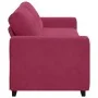 Sofá de 3 plazas Rojo Vino 180 cm de Terciopelo by , Sofas - Ref: Foro24-4105138, Price: 256,91 €, Discount: %