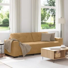Sofá de 3 plazas Marrón 180 cm de Terciopelo von , Sofas - Ref: Foro24-4105141, Preis: 256,91 €, Rabatt: %