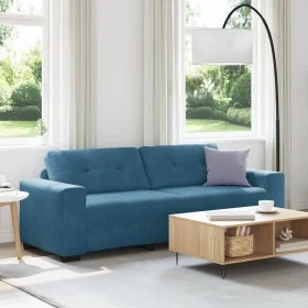 Sofá de 3 Plazas Azul 180 cm de Terciopelo von , Sofas - Ref: Foro24-4105143, Preis: 256,91 €, Rabatt: %