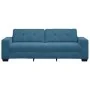Sofá de 3 Plazas Azul 180 cm de Terciopelo by , Sofas - Ref: Foro24-4105143, Price: 256,91 €, Discount: %