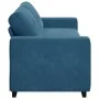 Sofá de 3 Plazas Azul 180 cm de Terciopelo by , Sofas - Ref: Foro24-4105143, Price: 256,91 €, Discount: %