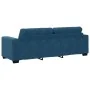 Sofá de 3 Plazas Azul 180 cm de Terciopelo by , Sofas - Ref: Foro24-4105143, Price: 256,91 €, Discount: %