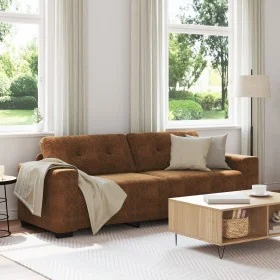 Sofá de 3 plazas Marrón 180 cm de cuero sintético by , Sofas - Ref: Foro24-4105144, Price: 280,50 €, Discount: %