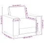 Sillón de 60 cm en lino von , Sofas - Ref: Foro24-4105155, Preis: 169,00 €, Rabatt: %