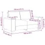 Sofá de 2 plazas 120 cm de lino by , Sofas - Ref: Foro24-4105165, Price: 226,38 €, Discount: %