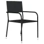 Juego de comedor de jardín 5 piezas negro de , Conjuntos de jardín - Ref: Foro24-3099579, Precio: 213,82 €, Descuento: %