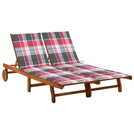 Tumbona de jardín 2 personas y cojines madera maciza de acacia von , Liegen - Ref: Foro24-3061387, Preis: 416,07 €, Rabatt: %