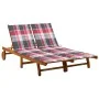 Tumbona de jardín 2 personas y cojines madera maciza de acacia von , Liegen - Ref: Foro24-3061387, Preis: 416,07 €, Rabatt: %