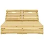 Tumbona doble y cojines negros madera pino impregnada von , Liegen - Ref: Foro24-3065976, Preis: 339,01 €, Rabatt: %