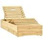 Tumbona de jardín con mesa y cojín de madera de pino impregnada von , Liegen - Ref: Foro24-3065960, Preis: 182,46 €, Rabatt: %