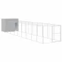 Caseta perro corral acero galvanizado gris claro 214x1069x181cm de , Casetas para perros - Ref: Foro24-3189129, Precio: 863,3...