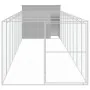 Caseta perro corral acero galvanizado gris claro 214x1069x181cm de , Casetas para perros - Ref: Foro24-3189129, Precio: 863,3...