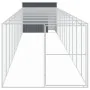 Caseta perros con corral acero galvanizado gris 214x1273x181 cm von , Hundehütten - Ref: Foro24-3189136, Preis: 1,00 €, Rabat...