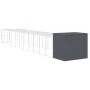 Caseta perros con corral acero galvanizado gris 214x1273x181 cm von , Hundehütten - Ref: Foro24-3189136, Preis: 1,00 €, Rabat...