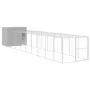 Caseta perro corral acero galvanizado gris claro 214x1069x181cm by , Dog kennels - Ref: Foro24-3189141, Price: 906,91 €, Disc...
