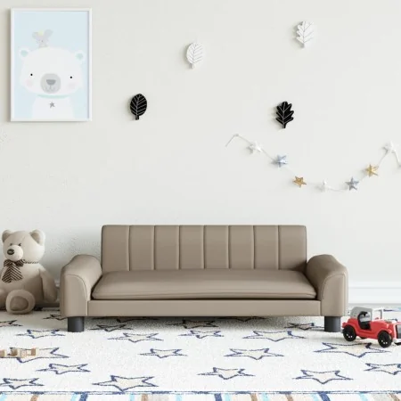 Sofá para niños de cuero sintético capuchino 90x53x30 cm von , Baby- und Kleinkindmöbel - Ref: Foro24-3196267, Preis: 86,65 €...