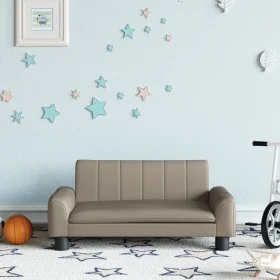 Sofá para niños de cuero sintético capuchino 70x45x30 cm von , Baby- und Kleinkindmöbel - Ref: Foro24-3196278, Preis: 69,95 €...