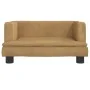 Sofá para niños de terciopelo marrón 60x40x30 cm de , Mobiliario para bebés y niños pequeños - Ref: Foro24-3196322, Precio: 6...