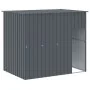 Caseta perros con corral acero galvanizado gris 214x457x181 cm by , Dog kennels - Ref: Foro24-3189120, Price: 525,58 €, Disco...